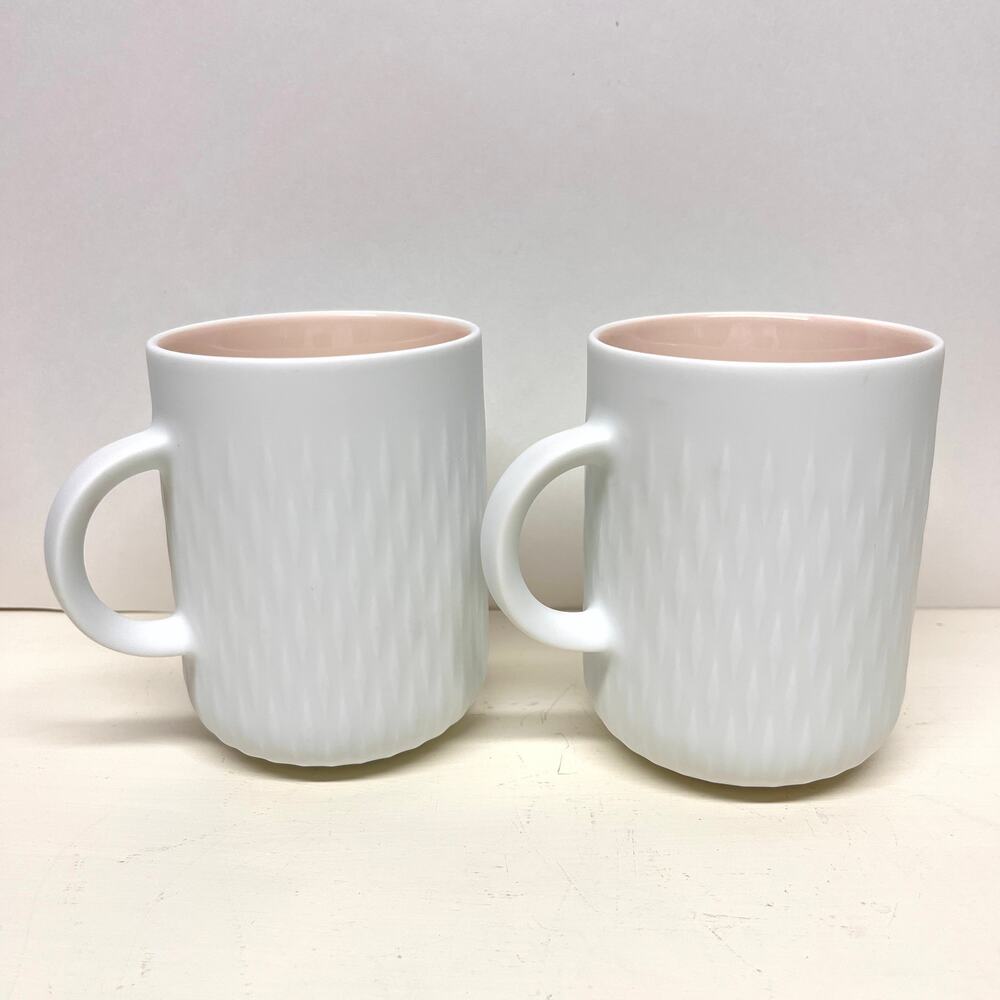 Nespresso Fusalp Limited Edition Festive Porcelain Coffee Tea Mug Set of 2